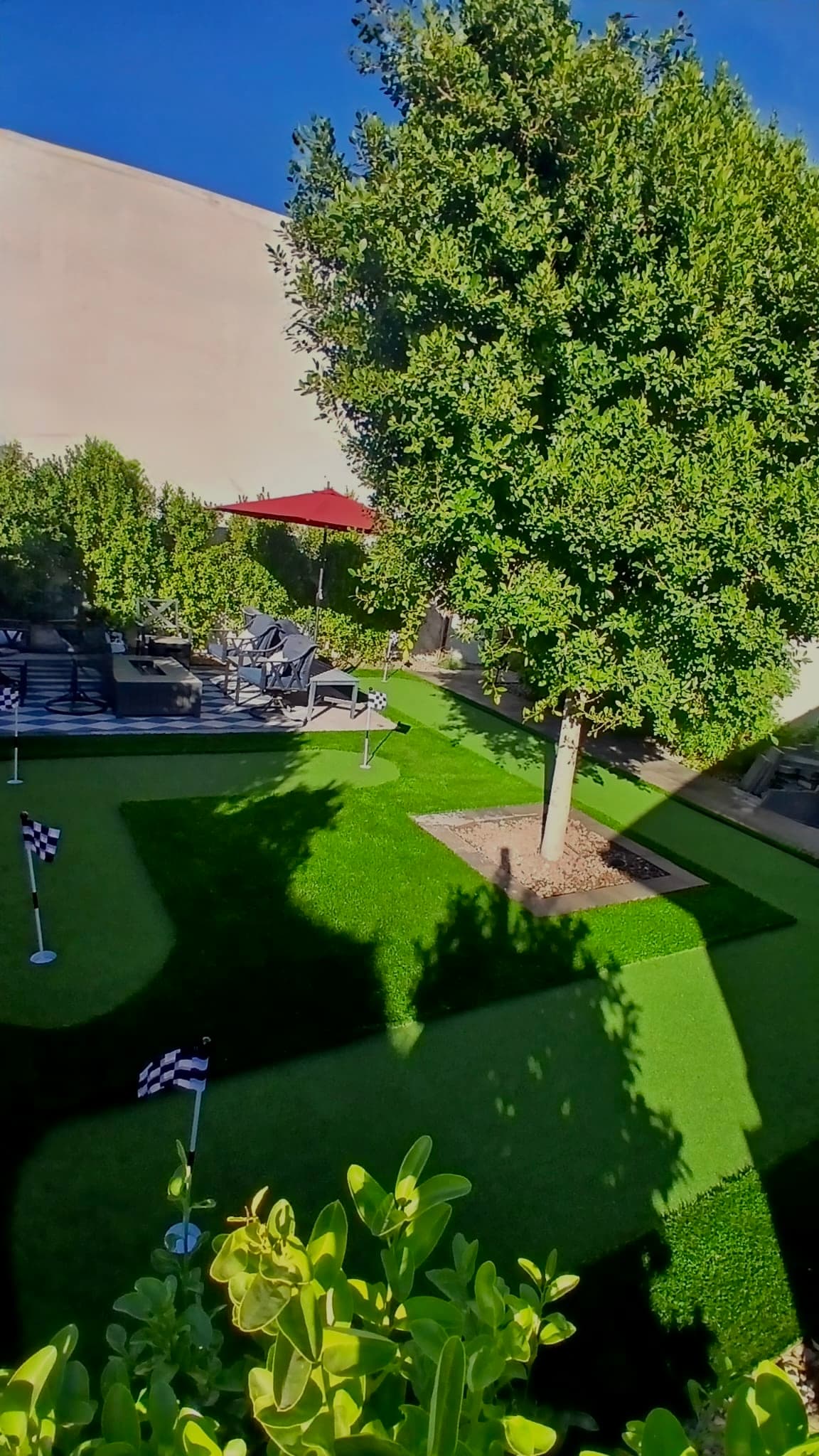 Backyard Putting Green & Lounge